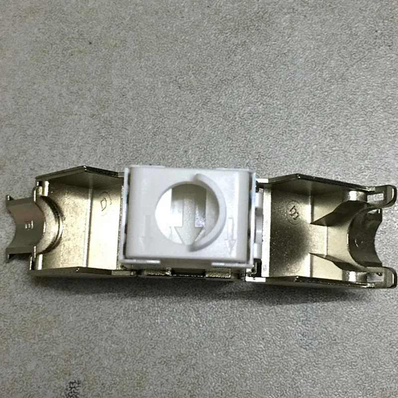 Toolless RJ45 Keystone Cat7 Cat6a Shielded FTP Zinc Alloy Module 10GB Network Keystone Jack Connector Adapter Cat7 Rj45