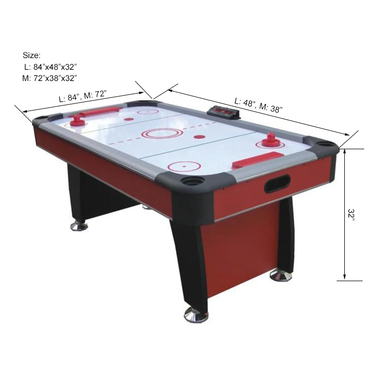 

High Quality PVC Laminated MDF Electric air Hockey Table for Adult