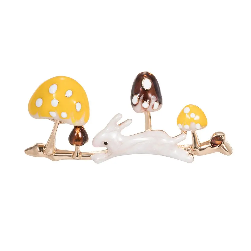 

Mushroom Breasts Cartoon Yellow Charms Fans Boutonniere Pins Brooch Sticks Lapel Corsage Rabbit