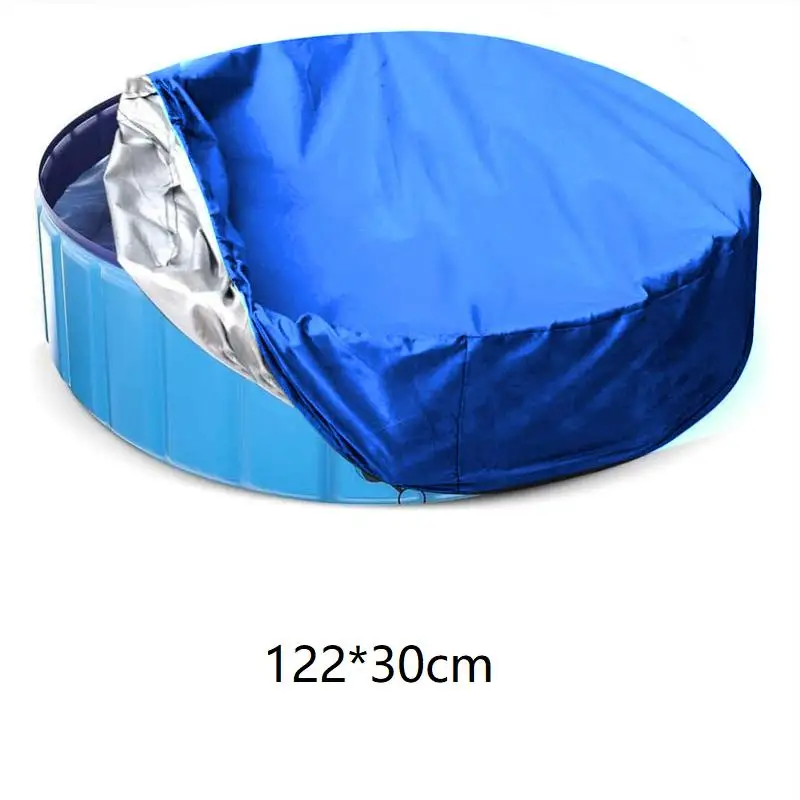 Outdoor Courtyard Round Pool Cover Made with Oxford Cloth to Protect Against Dust and Maintain Pool Cleanliness