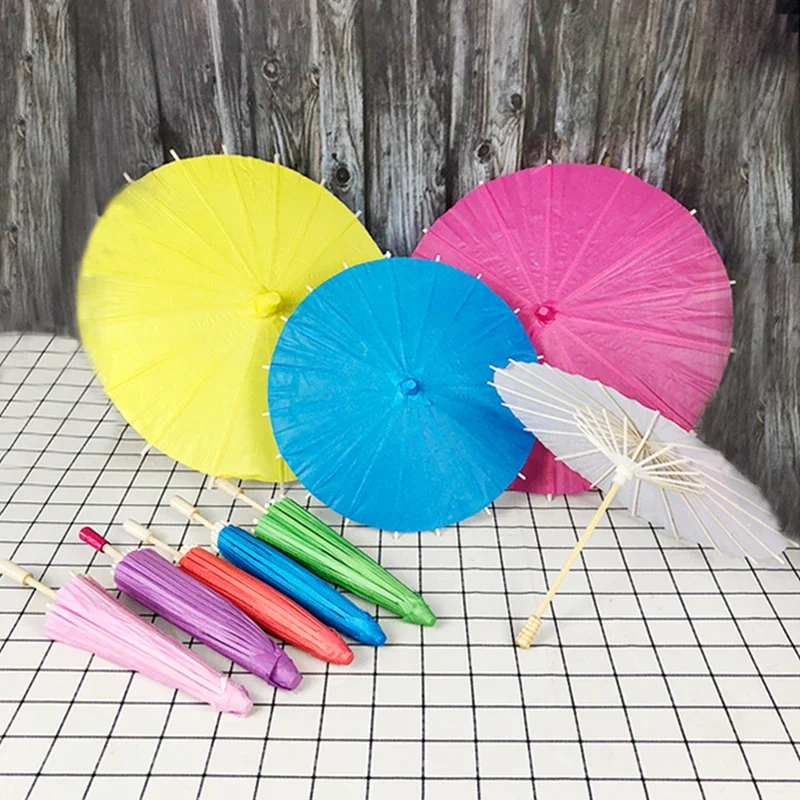 20/3040/60cm China Paper Umbrella Kids Outdoor DIY Painting Paper Umbrella Wedding Party Home Decoration Thanksgiving Decoration