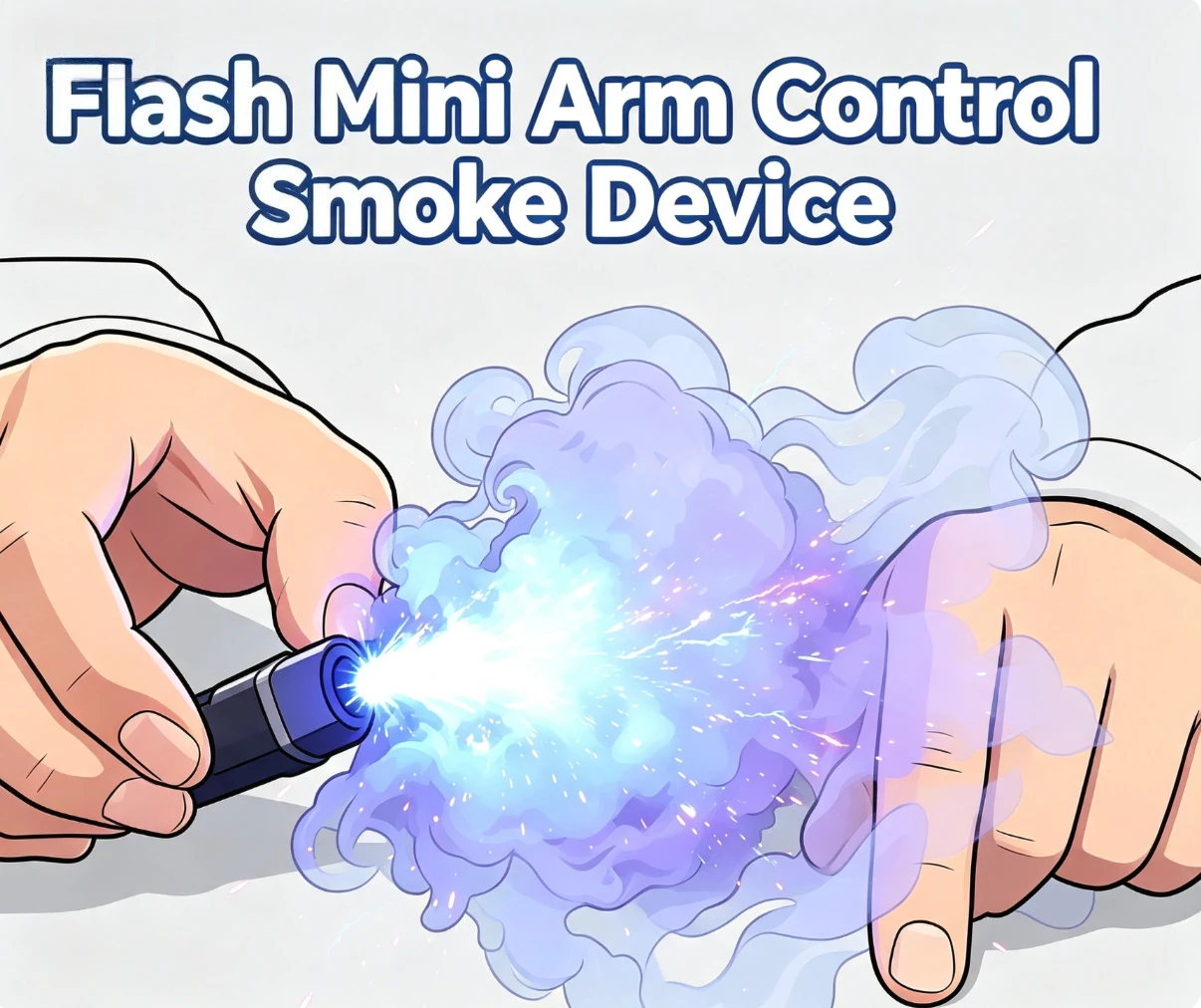 Gimmicks Stage Magia Flash Mini Arm Control Smoke Device Charge Magic Tricks Magic Props Mentalism Close Up Street Magica