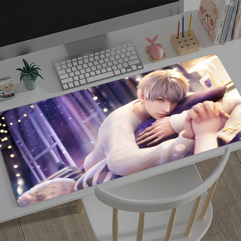 Alas Mouse Cinta Besar dan Ruang Dalam Xavier Alas Keyboard Gamer Alas Mouse Pelindung Meja Gaming Alas Mouse Deskmat PC Alas Mouse Permainan Anime