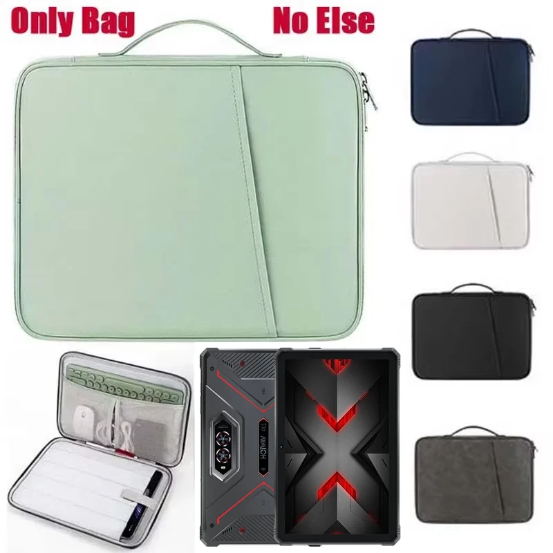 

Universal Tablet Storage Bag for HOTWAV R8 R7 R6 Pro Ultra Waterproof Sleeve Multi Pockets Handle Zip Pouch for Mouse Keyboard