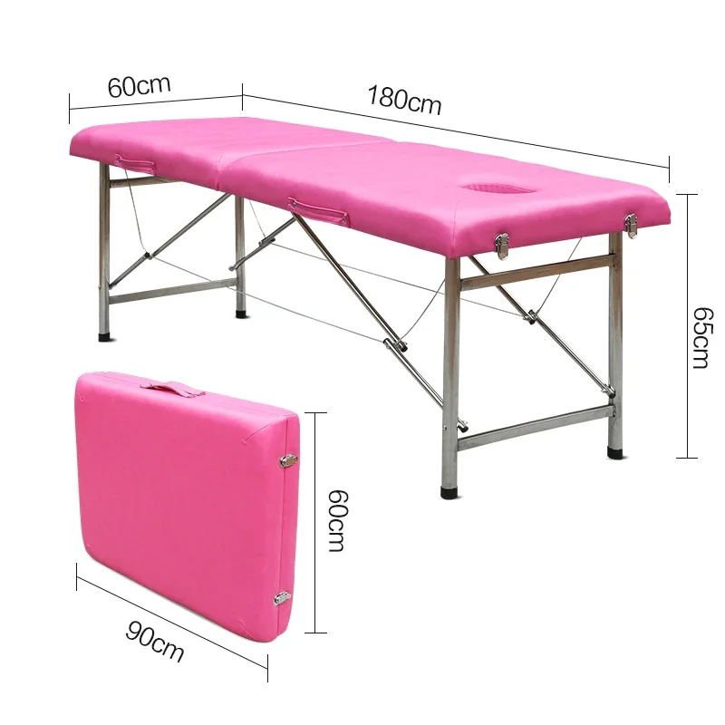 Folding Massage Table Electric Beauty Bed Esthetic Salon Beds Pink Equipment Spa Facials Tattoo Professional Aesthetic Pilates