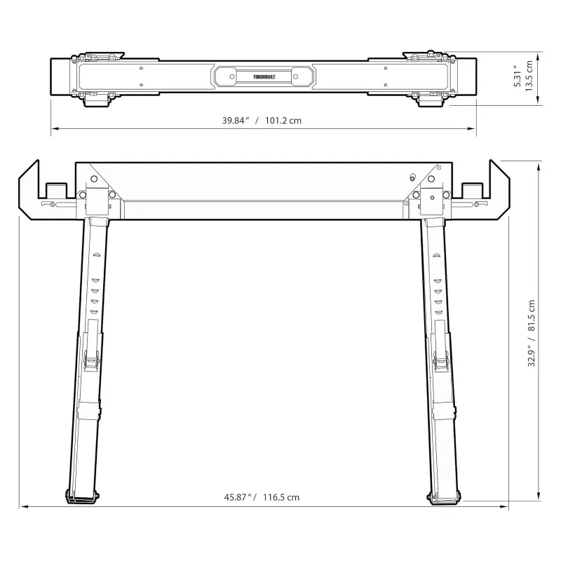 ToughBuilt TB-C700 C700 Sawhorse / Stół roboczy Akcesoria narzędziowe