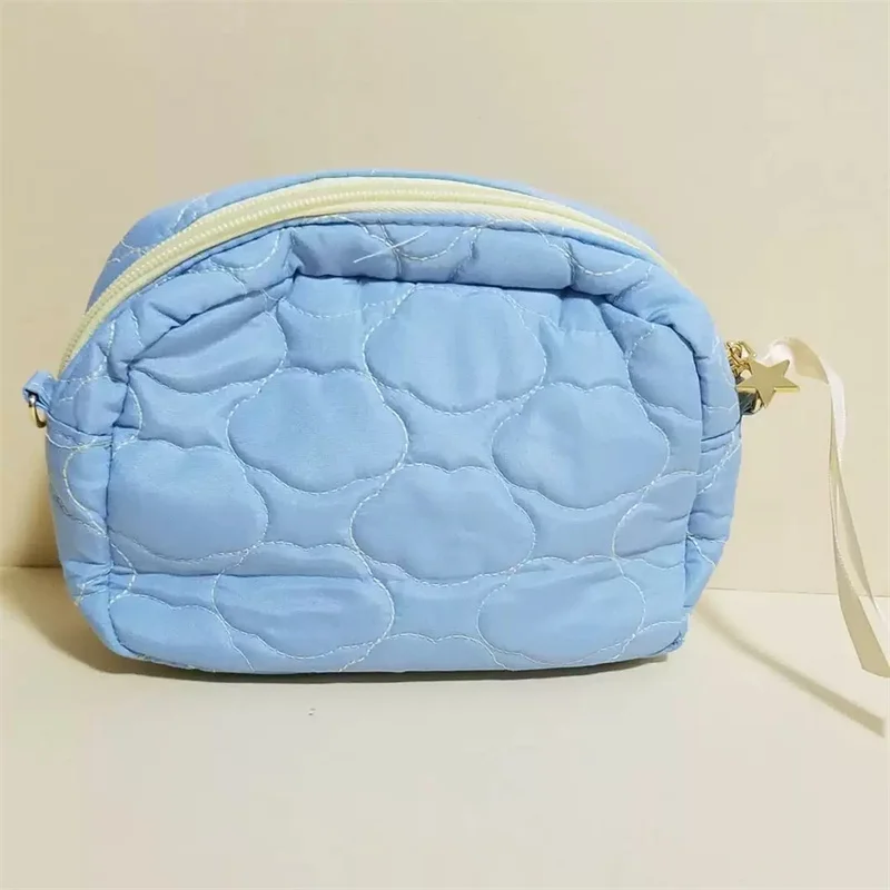 Sumikko Gurashi Quilted Makeup Bag Organizer Storage Bag Blue Anime Cute Cosmetic Bags Pouch Vanity Beauty Case