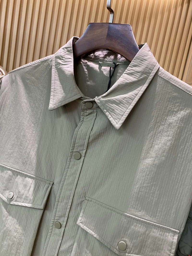 ¡Heavy Du Funcional! Jaet de ropa de trabajo informal al aire libre para hombre de primavera con kets grandes y cuello para uso diario