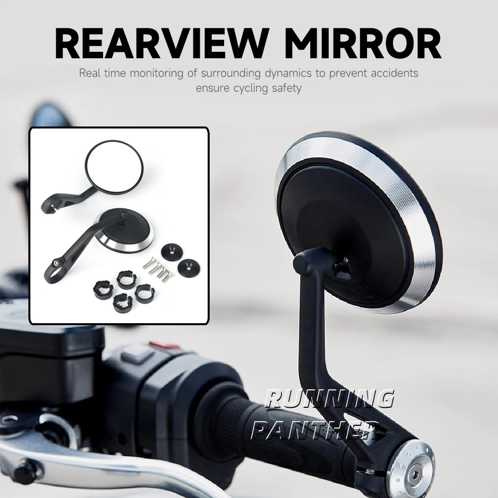 For Rocket 3 Street Triple S 765 765RS 765R Speed Triple 1200RS 1200RR Motorcycle Handlebar Rearview Handle Bar End Mirror Kit