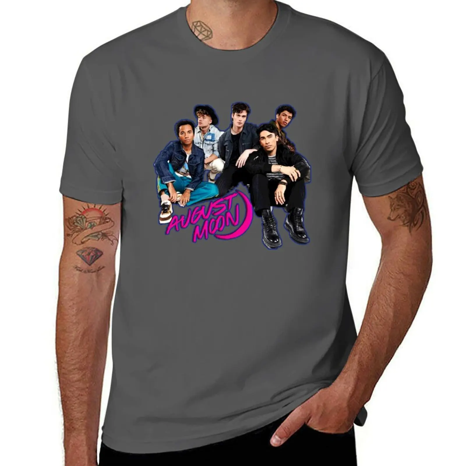 

August Moon The Idea of You Band tee T-Shirt Independence Day Short Sleeve T-Shirt