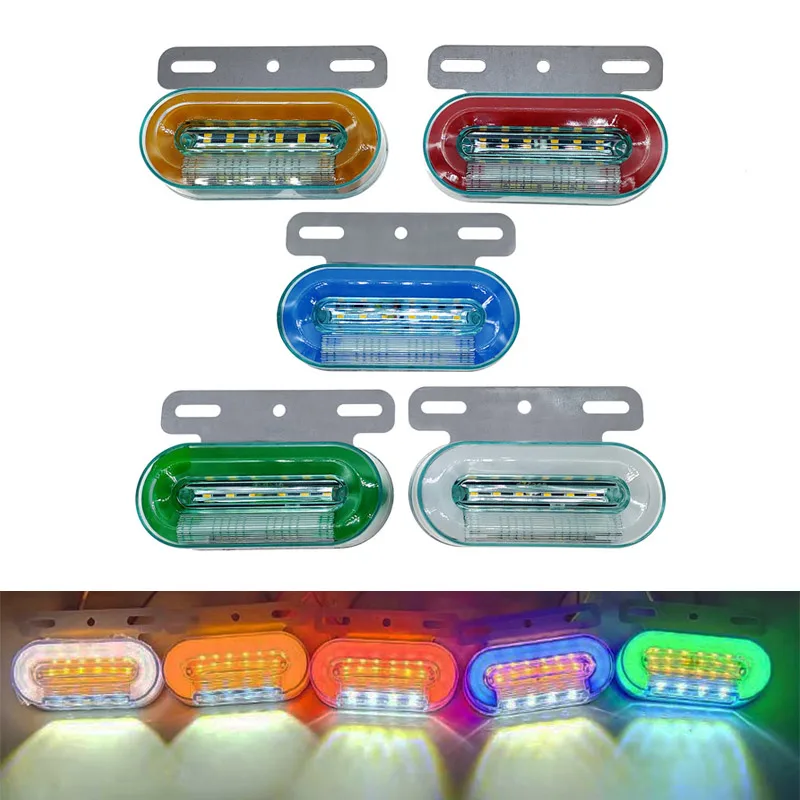 2Pcs 12V 24V LED Freight Car Side Lamp Car Lights New Style Side Truck Clearance Lamp Side Marker Indicator Light Signal Lamp