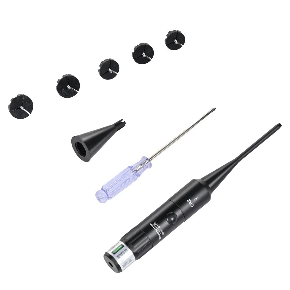 WestHunter Laser Bore Sight Kit with 32 Adapters 0.17 to 12GA Red or Green Bright Bore Sighter Laser with Button Switch - view 6