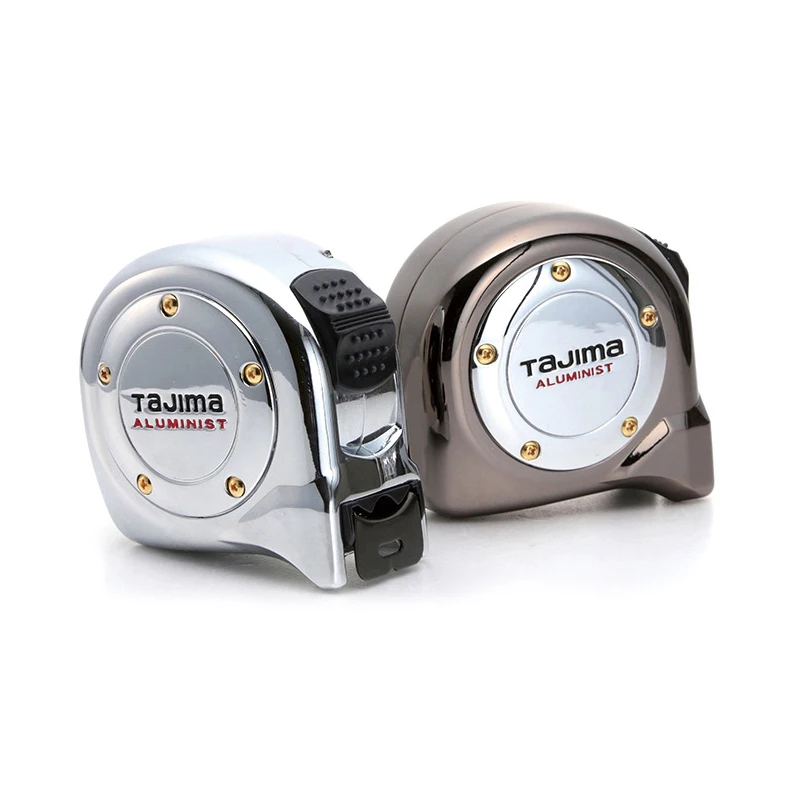 TAJIMA tape measure 5-meter steel tape measure AL25-55B/AL25-55S ruler household aluminum alloy all metal 1001-0351/1001-0352