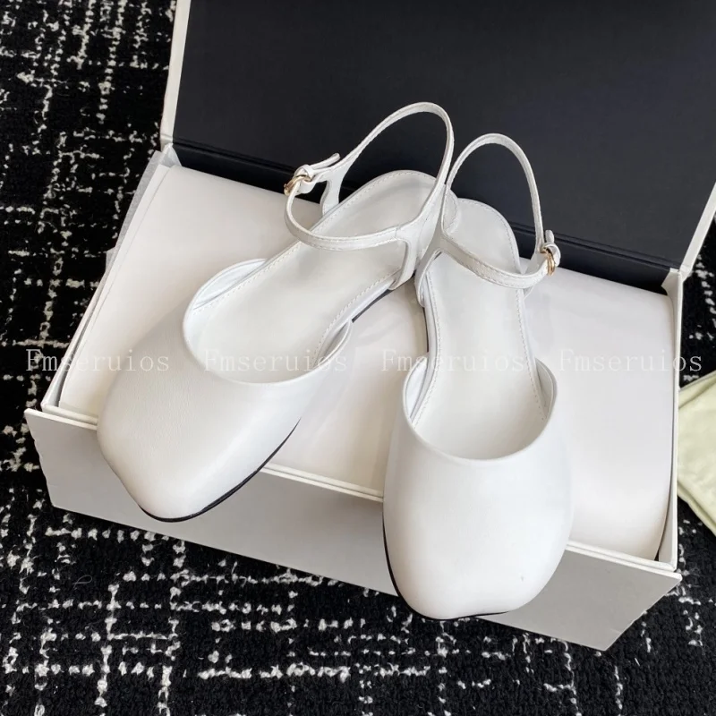 

Новый стиль, женские повседневные сандалии на плоской подошве из натуральной кожи с квадратным носком, простой дизайн, элегантные модельные сандалии с пряжкой и ремешком, модная женская обувь