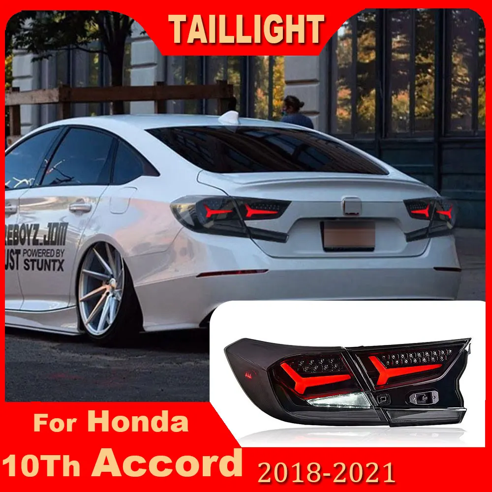 

Car Styling for Honda Accord Tail Light 2018-2021 Accord 10th Tail Lamp Accord X Rear DRL Fog Brake Turn Signal Reversing