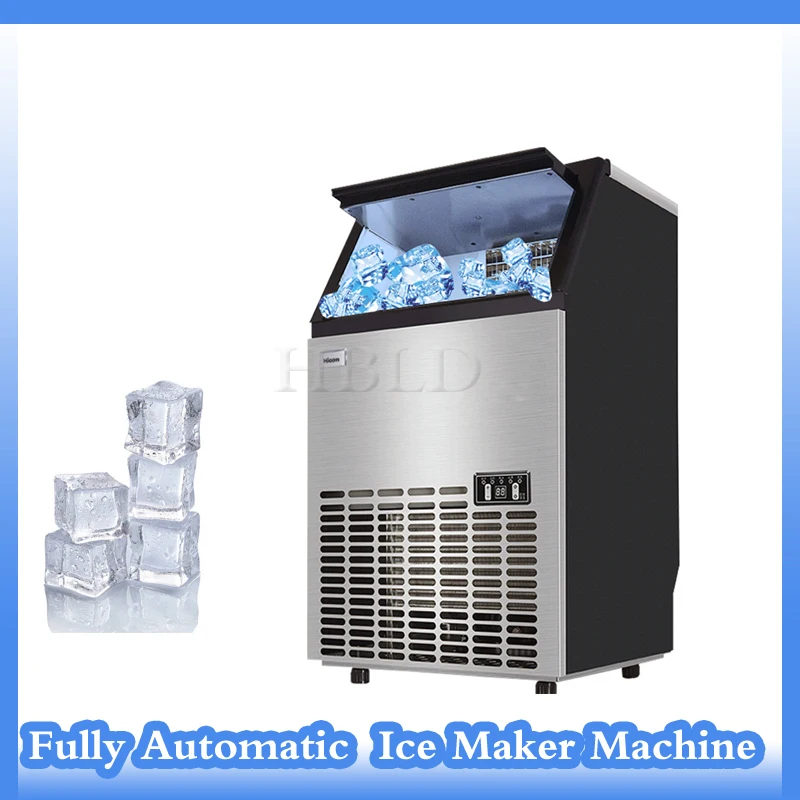 Fully Automatic Ice Maker, Fully Automatic Two In One Water Inlet, Built-In Ice Cube Machine, Electric Refrigeration