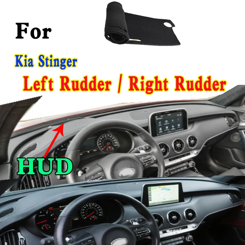 

For Kia Stinger CK GTS 200 GT2 Car-Styling Dashmat Dashboard Cover Instrument Panel Insulation Sunscreen Protective Pad