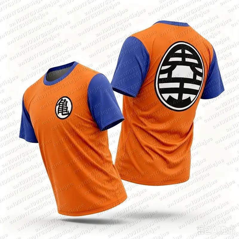 Dragon Ball Z Kame Symbol Goku Gi 3D Quick Dry T-Shirt for Men Women Kids Summer Sports Anime Tee Streetwear