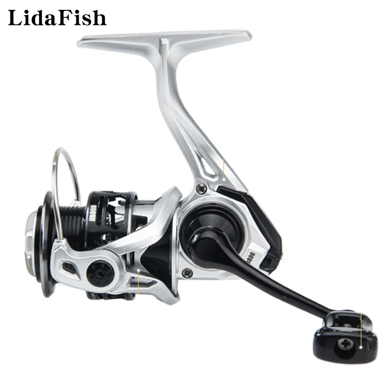 

LIDAFISH 500/800 Series Ultra Light Carbon Body Spinning Fishing Wheel 5+1BB Durable Anticorrosion No Gap Fishing Reel