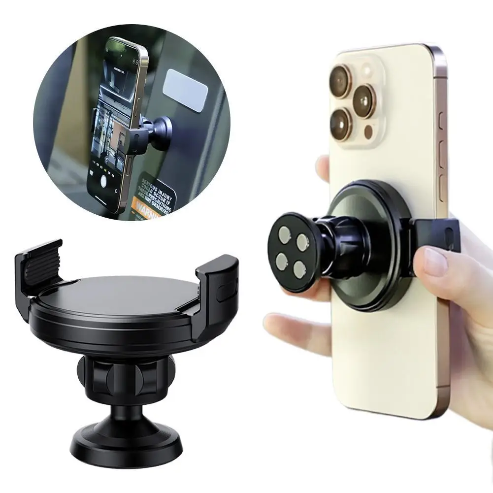 

Multi-Purpose Magnetic Phone Holder With 360° Rotation Foldable For Treadmill Wall Car Bathroom Gym Accessories