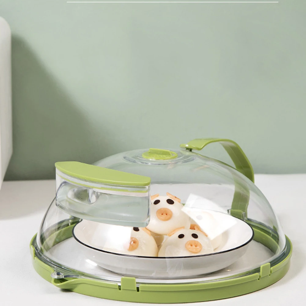 

11.8 in Microwave Splatter Cover Large Microwave Splash Guard Cooker Lid With Handle Dish Bowl Plate Serving Cover Saft Plastic