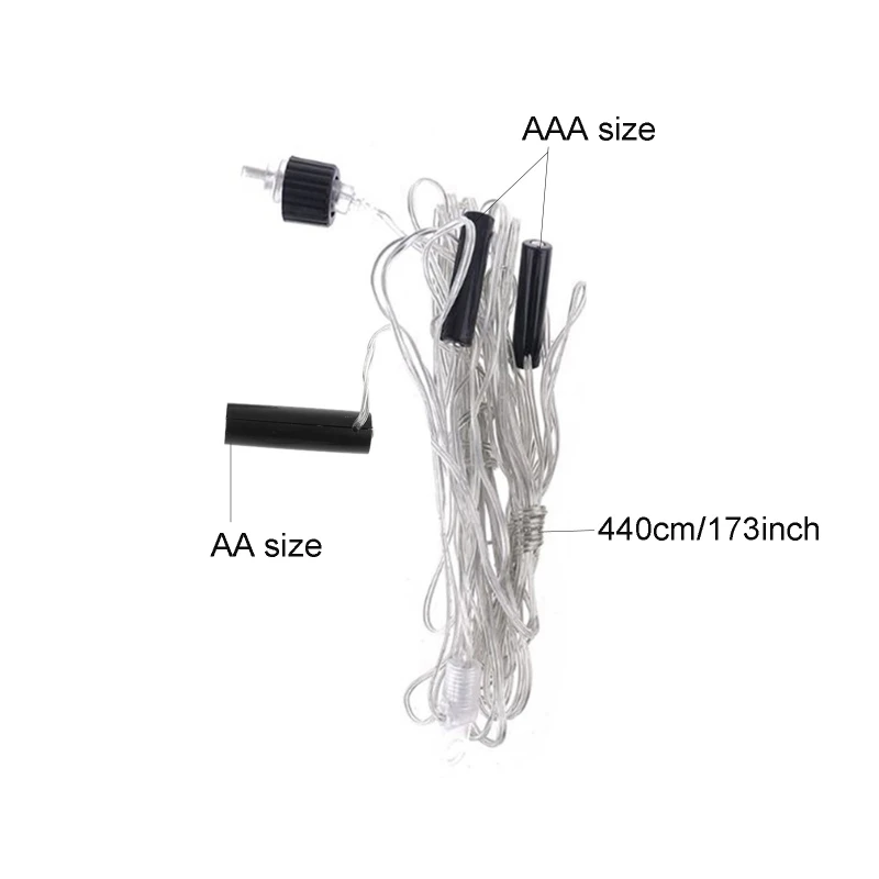 3-in-1 AA AAA Battery Eliminators Power Supply Adapter Cable 4.5V 3V Dummy Battery Repalce for Christmas LED Lights Toy