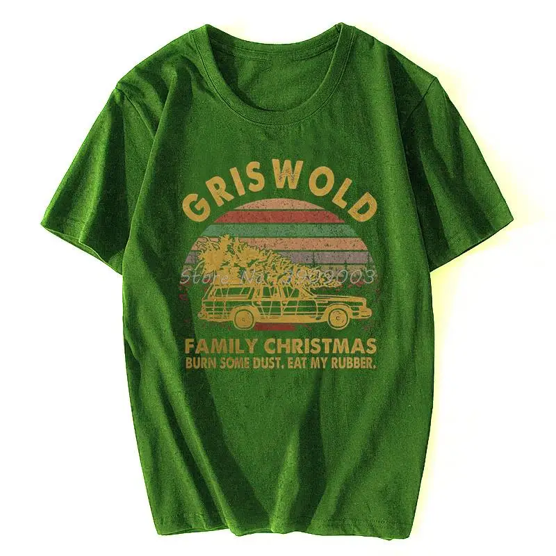 Griswold T-shirt Christmas Vacation TShirt Funny Christmas T Shirt Jolliest Bunc Men Cotton Tees Streetwear