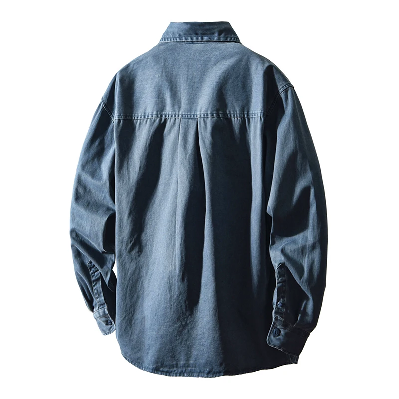 2026 Spring Autumn New Cargo Big Pocket Loose and Comfort Jackets for Men 100% Cotton Sense of Layering Streetwear Men Shirts