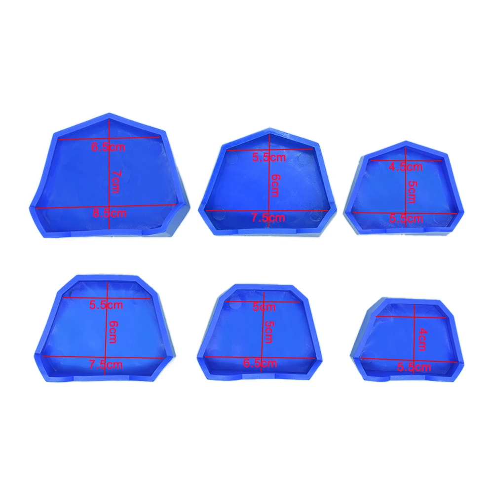 3 Sizes Dental Model Base Set Dental Mold Plaster Base Denture Tray Dental Lab Former Base Kit Oral Care Dentistry Material Tool