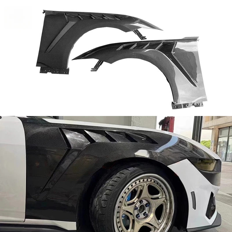 

Подходит для нового Ford Mustang Leaf Guard GTD 2024, модель сухого брызговика из углеродного волокна