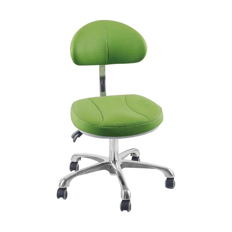 SENZHI Foshan Factory Hot Sale Beautys Salon Green Modern Adjustable Pedicure Stool With Wheels