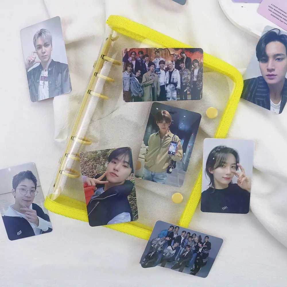 DIY Mini Storage Album Cover Cute PVC Photo Card Holder Without Inner Pages Waterproof Photocards Collect Book Girl