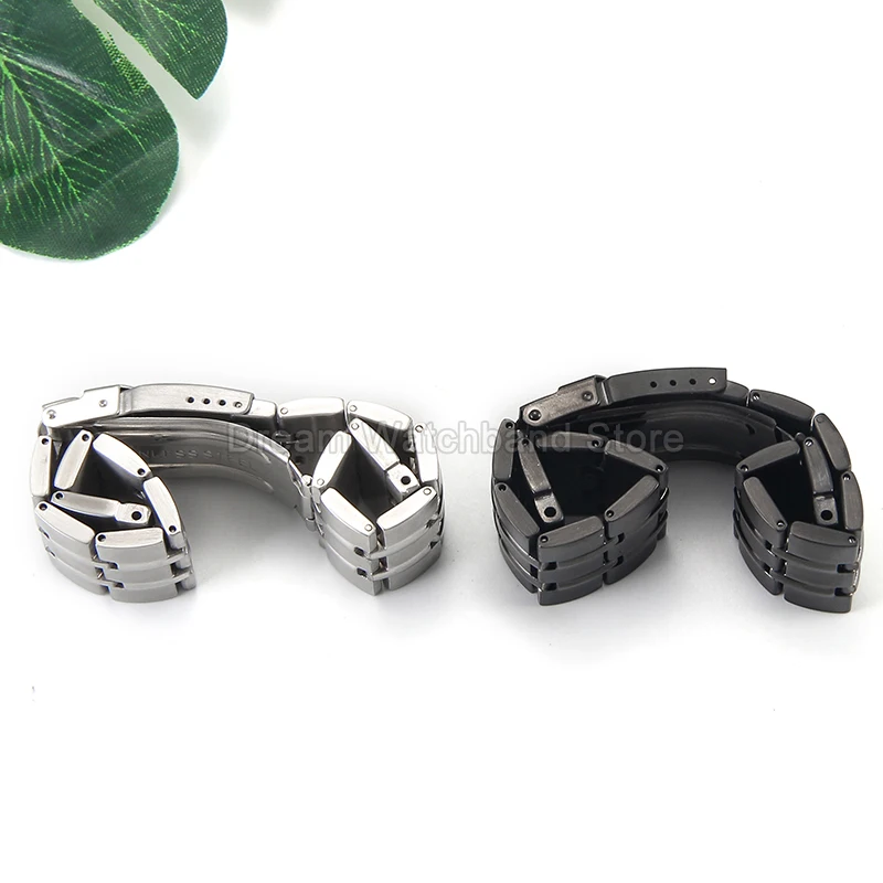 Bracelet de montre en acier de qualité supérieure, Style classique, Interface originale à trois broches, étanche et antirouille pour Bracelet série Swatch 19 21mm