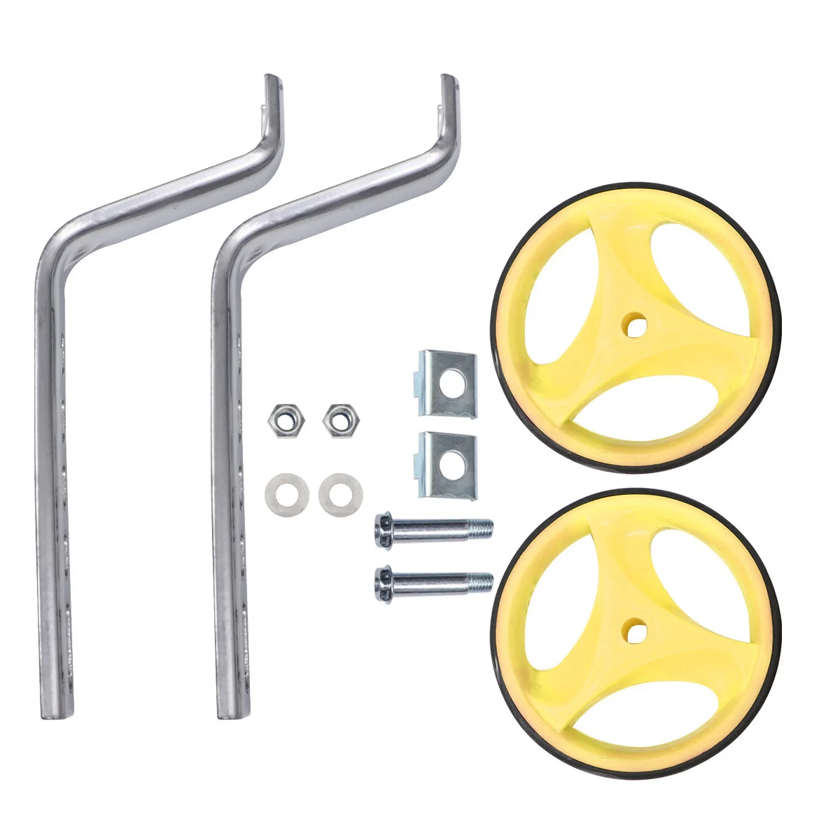 1Set Bike Training Wheels Sturdy Adjustable Durable Uv Resistant Auxiliary Wheel Flashing Support Bikes