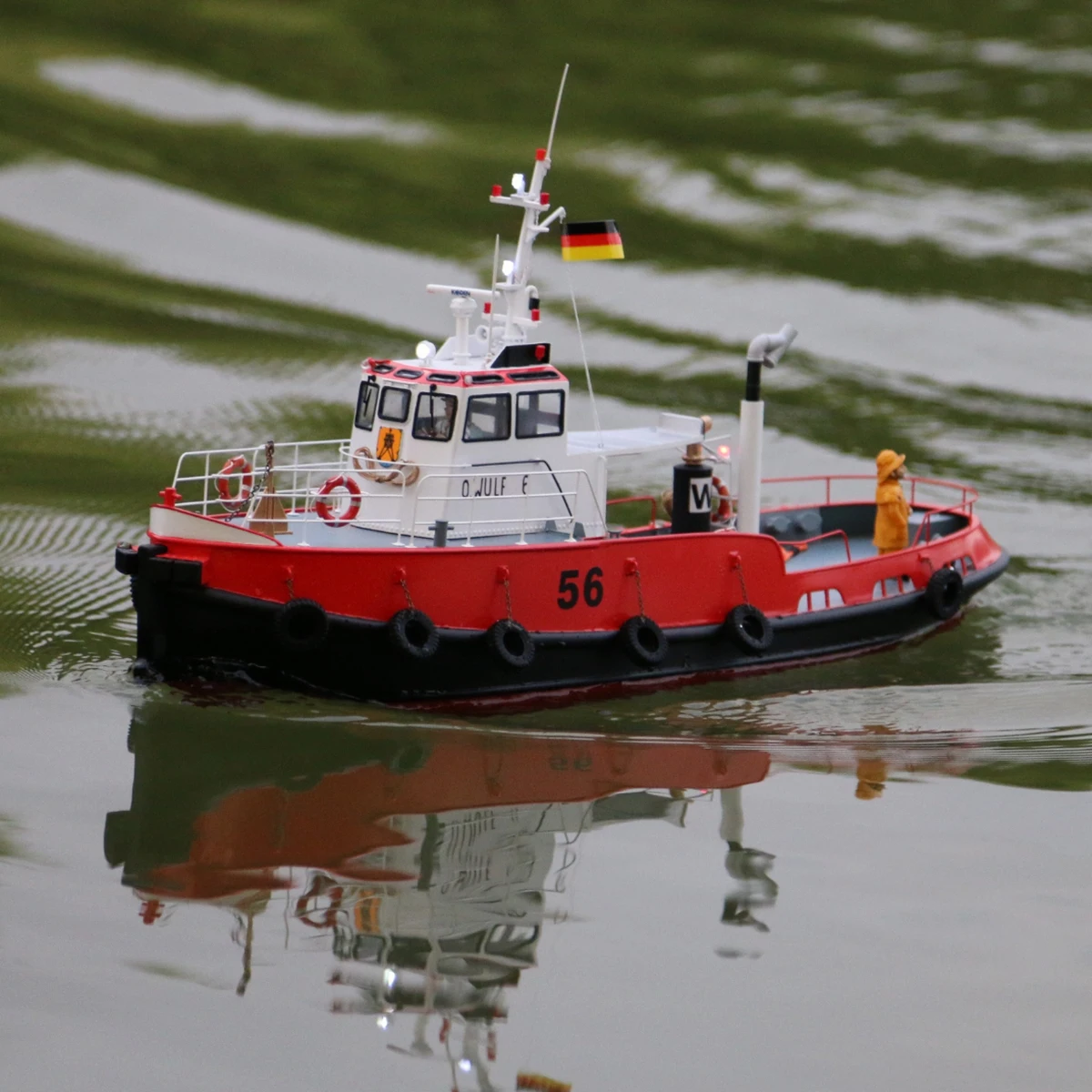 

1/32 RC Лодка 53,1 см Волк 6 Буксир Пульт дистанционного управления Кораблики Тщательно изготовленные корпус из стекловолокна RC Schiffe Модель Комплект Корабль Игрушка в подарок