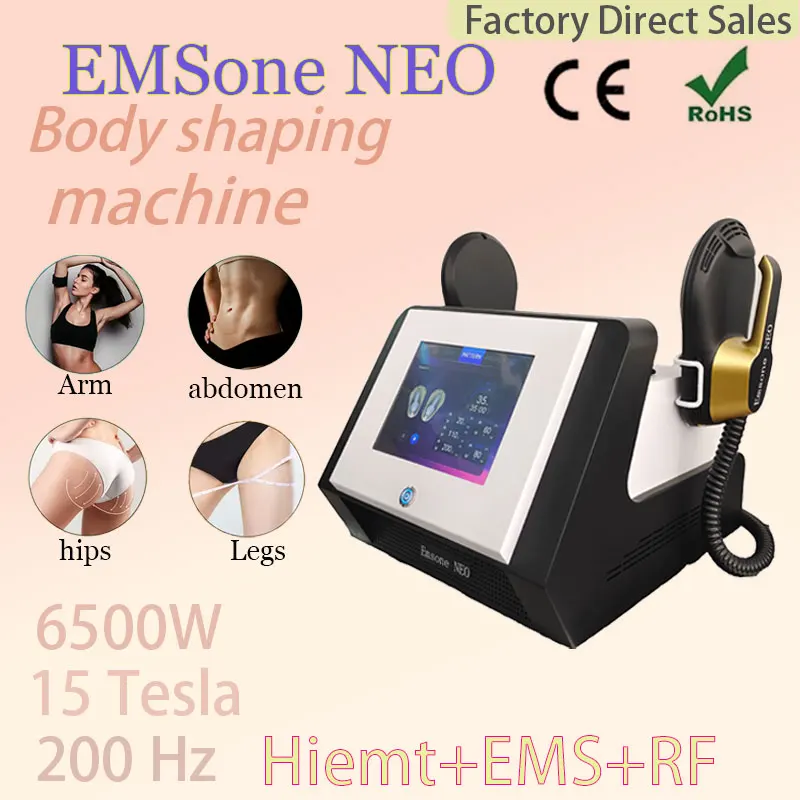 200Hz RF body shaping machine professional muscle stimulator fat removal machine 6500W EMSone NEO multifunctional beauty device