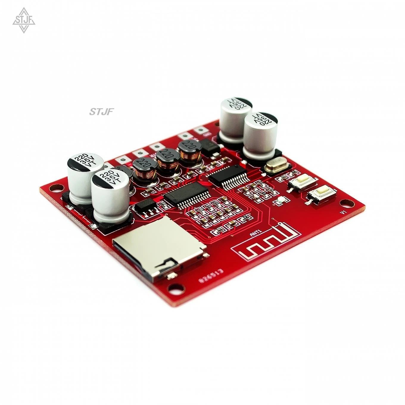 SJTF XH-A233 15W X 2 Bluetooth 4.2 Digital power amplifier board Stereo TF Card Play 12v~24v Audio Amp