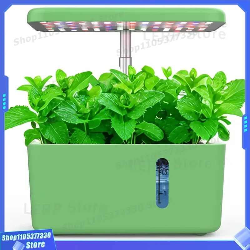Full Spectrum LED Grow Light for Indoor Hydroponics System Intelligent Aviation Design Plastic Floor Plant Lamp Home