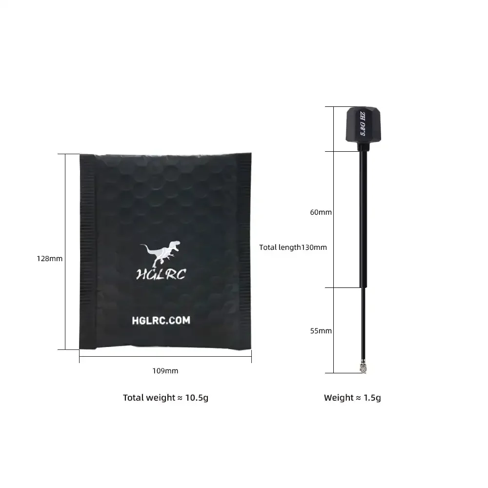 

HGLRC Mini Hammer V2 FPV антенна (1 шт.) IPEX для Rekon35 V2/Wind5 Lite V2