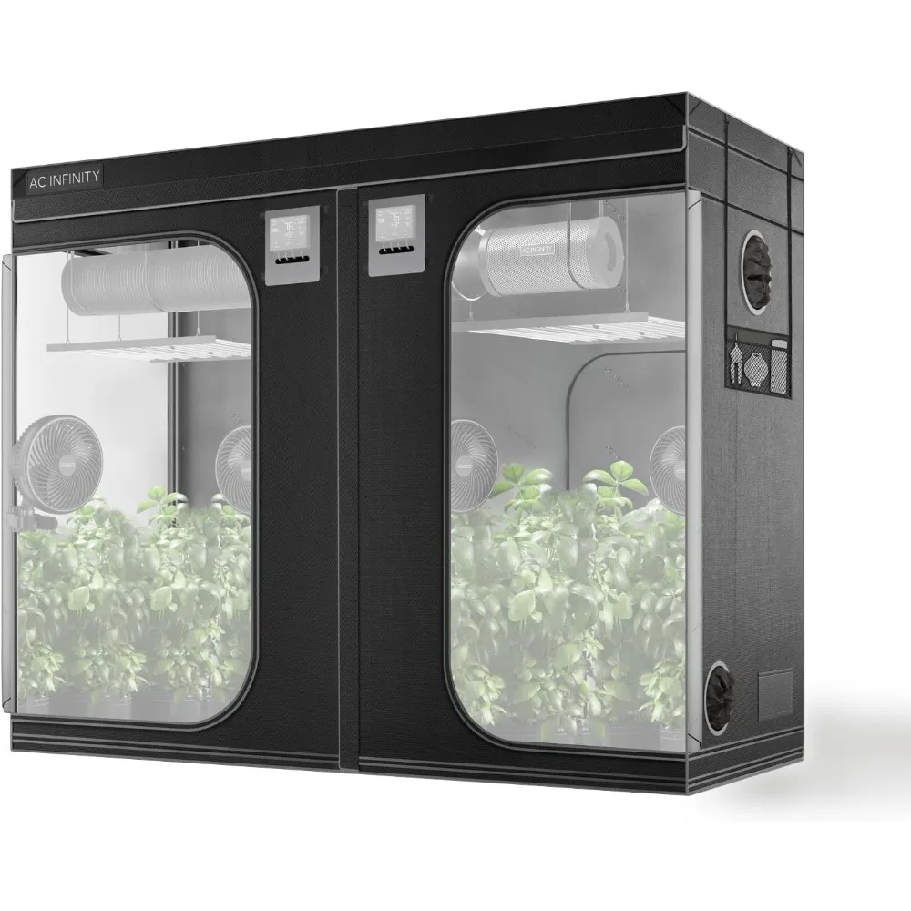 

CLOUDLAB 8994 Палатка Advance Grow, самая толстая 1 дюйм. Полюсы, майларовый холст высшего плотности 2000D Diamond, для выращивания в помещении в гидропонике