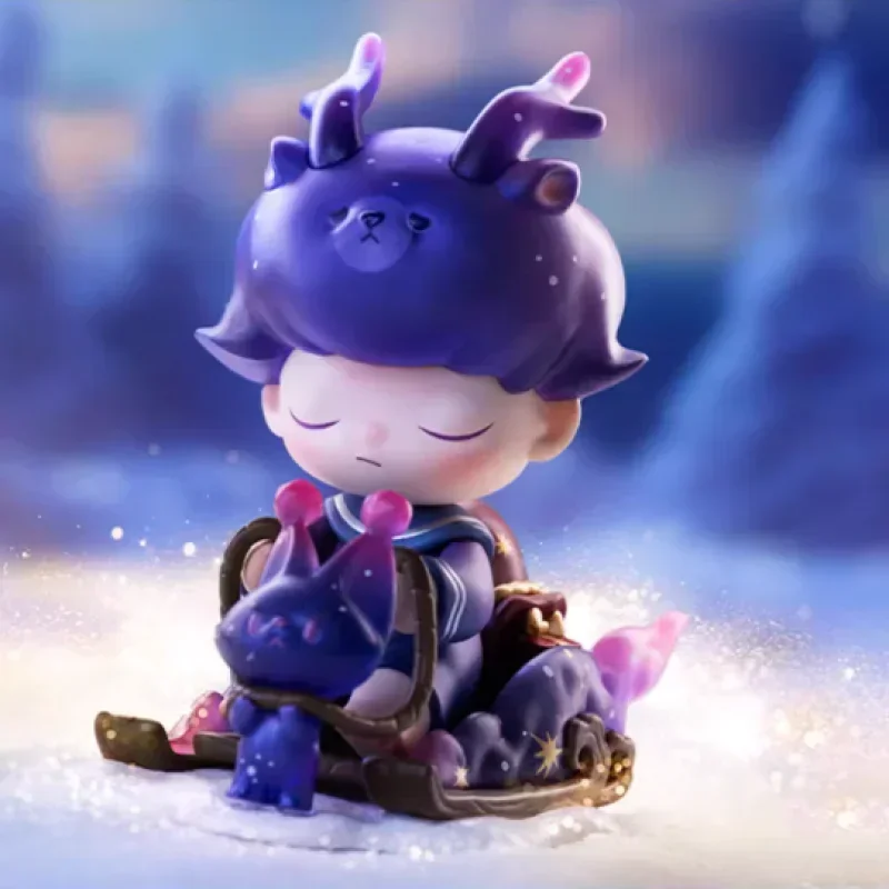 Pop Mart Dimoo Lettere della serie Pupazzo di neve Scatola cieca Anime Action Figure Guess Bag Ornamento Figurine Decorazioni per la casa Bambole Regalo