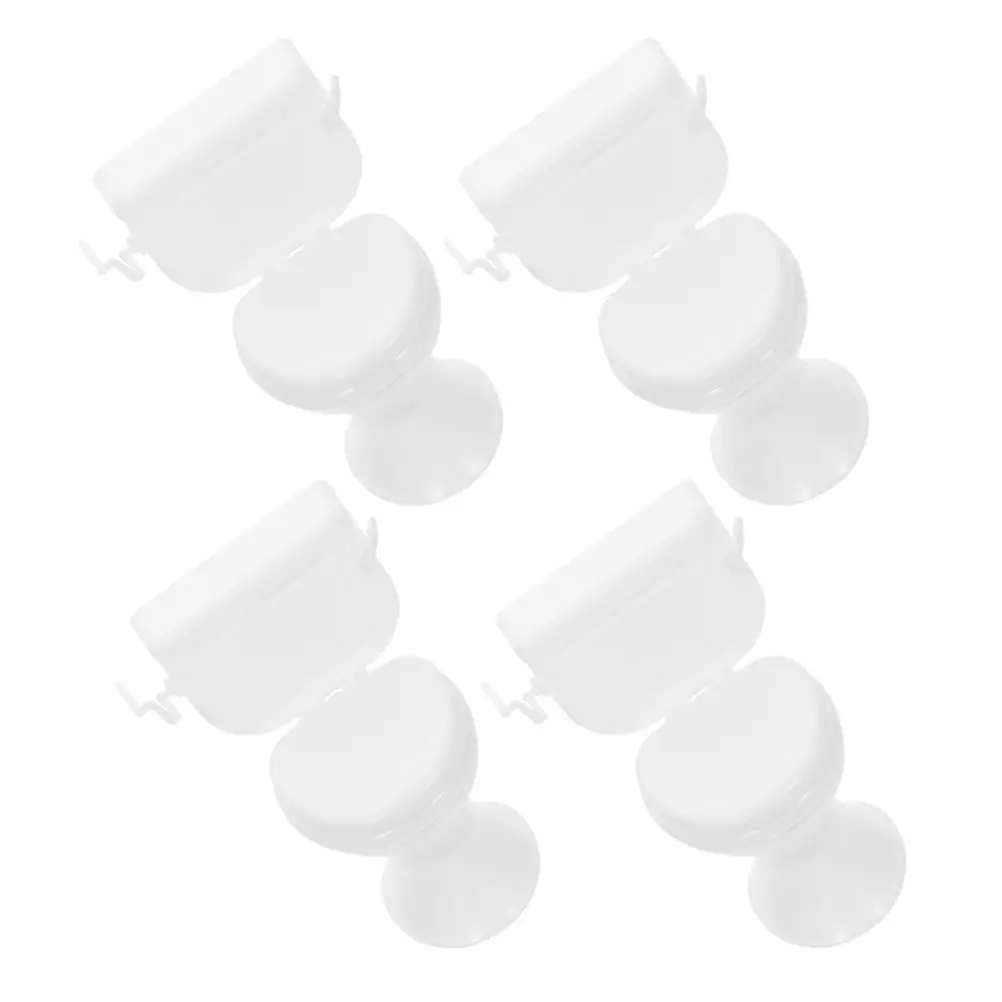 4 pçs festa bolo decoração mini toalete casa de bonecas acessório plástico móveis do banheiro reutilizável resistente vibrante prático