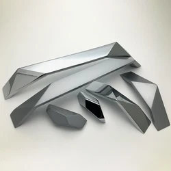 Newly Designed Zinc Hole To Hole 32mm To 192mm Geometric Line Alloy Cabinet Handle Black Silver Antique Brass Finish Drawer Knob