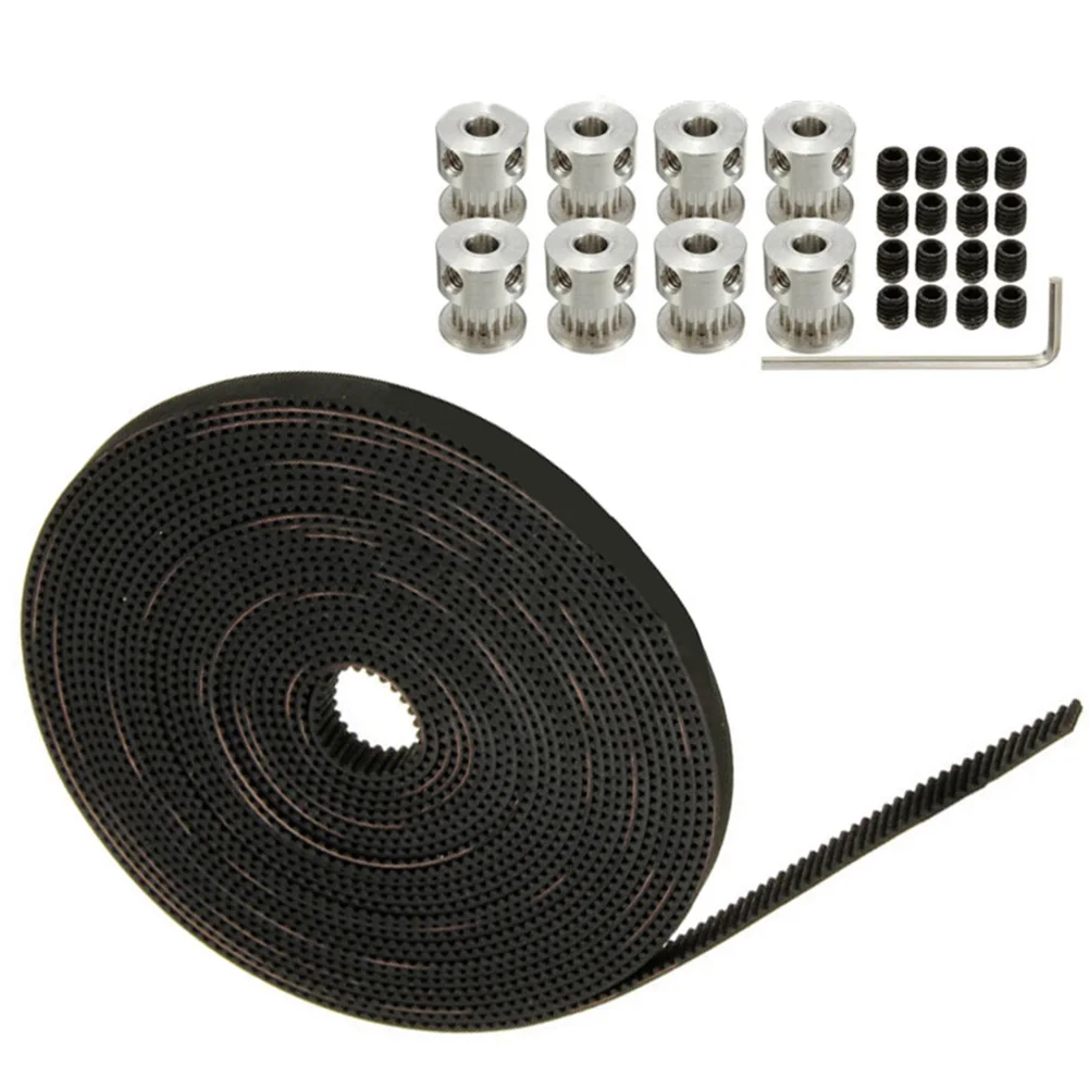 26PCS Timing Belt Kit 5M Timing Belt 2GT 16T 5mm Bore Pulley For RepRap For Prusa For Printer 3D Electrical Equipment