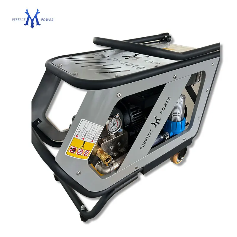 10L/min 100Bar 220V Household Electric Stainless Steel High Pressure Washer for Home Car Washing Patio & Wall Cleaning