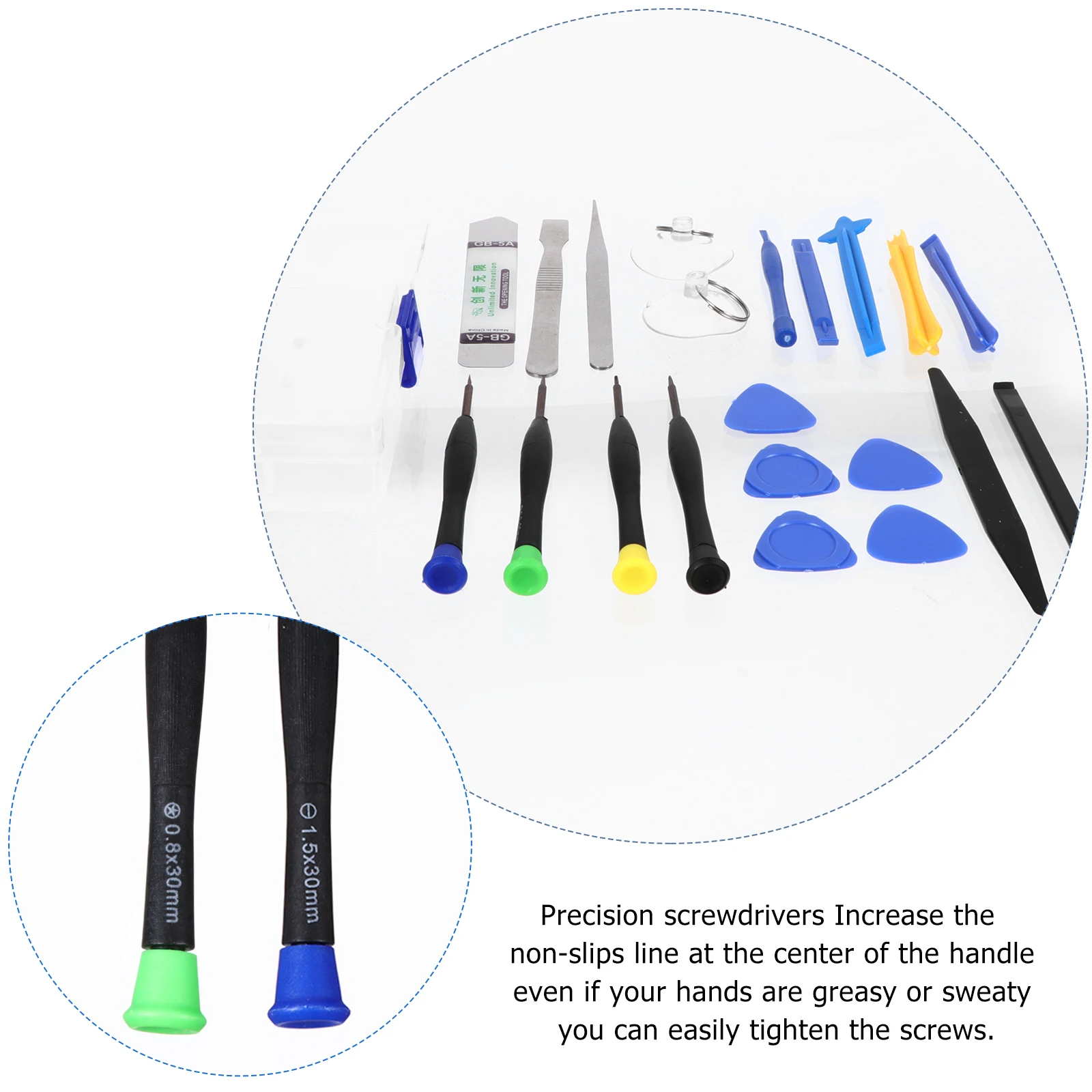 

21pcs Cell Tool Kit Precision Screwdriver Set For Watch Computer Glasses Repair Non-Slip Handle Portable