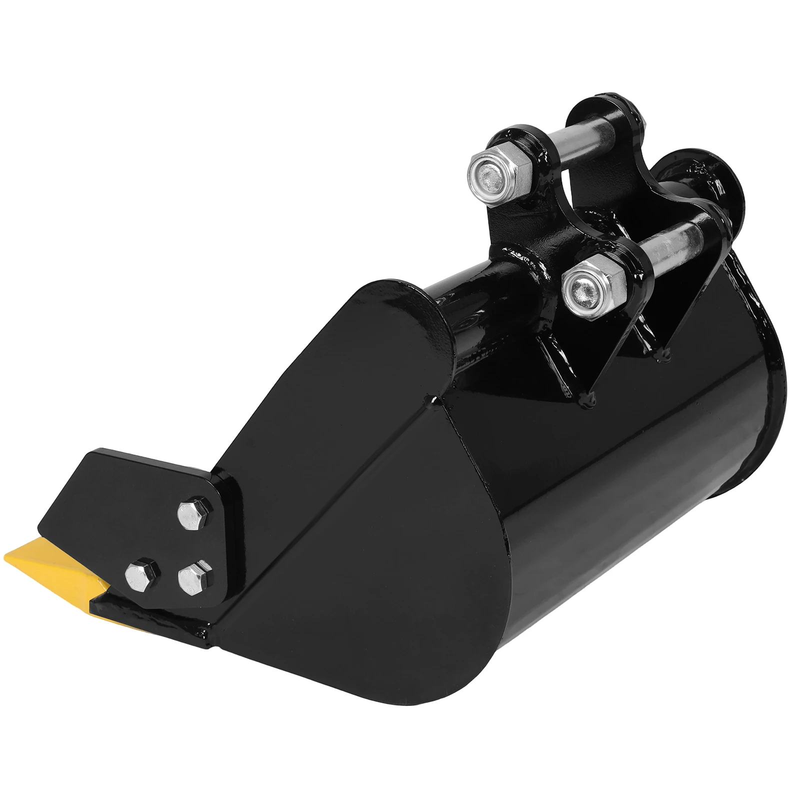 

15.75in/400mm Digging Bucket Attachment for Most 0.8-1.8 Tons Small Diggers 0.98in Hole 3.46in Center Wheelbase with Metal Teeth