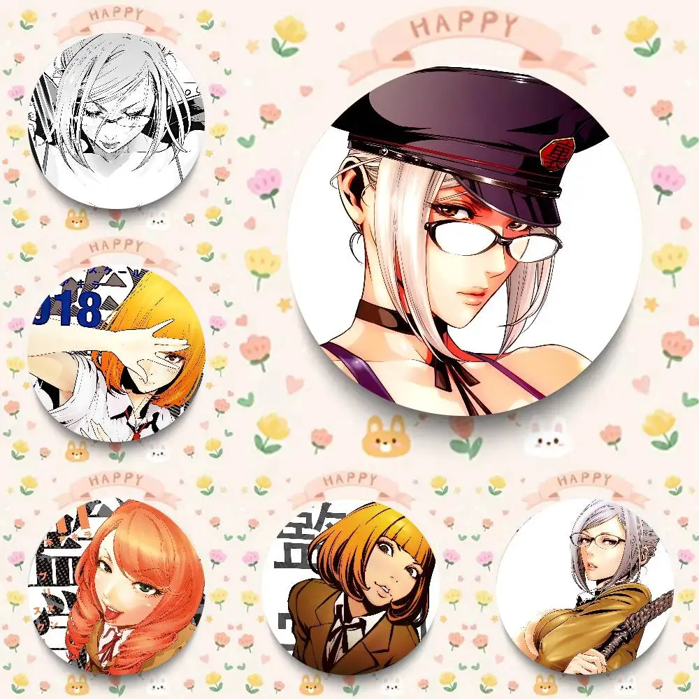 Anime Prison School Pin Fashion Jewelry Accessories Round Brooch On Backpack Fan Collection Jewelry Badge Gifts