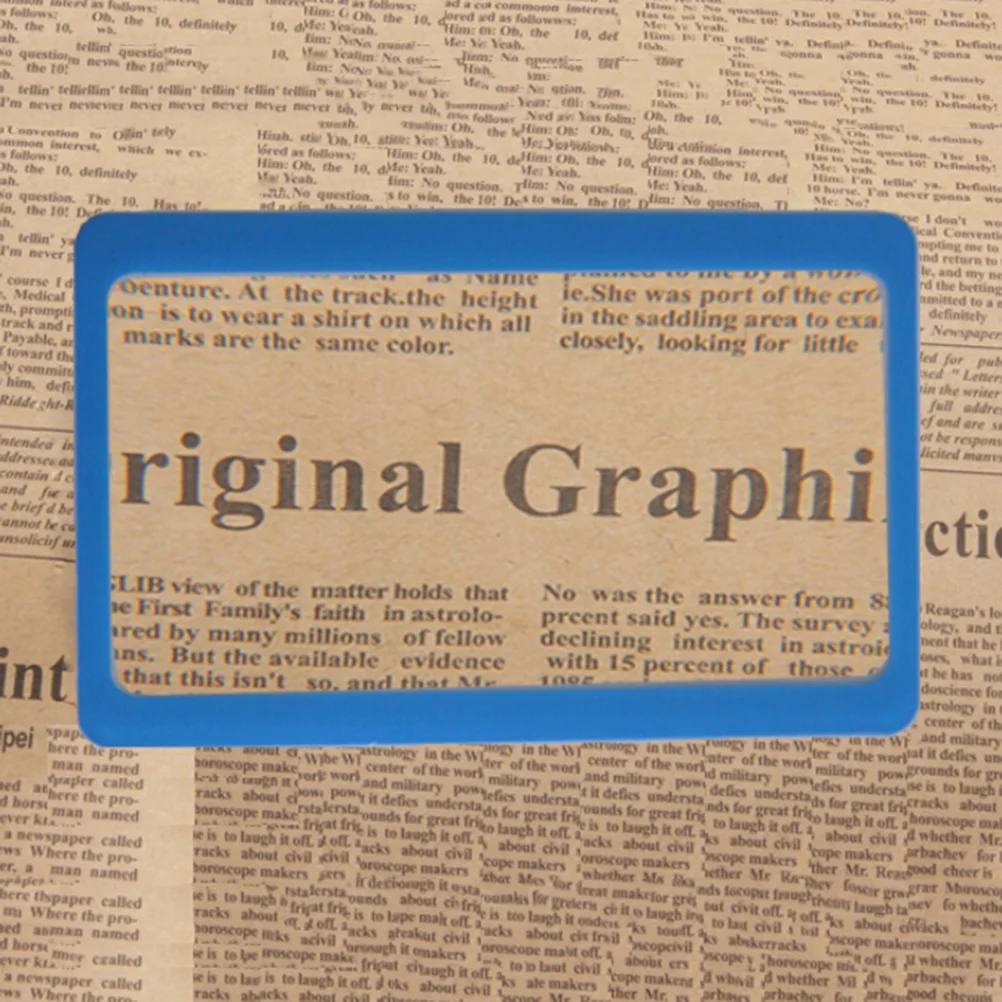 3X Reading Credit Card Pocket PVC Magnifier Magnifying Tool Wallet Clip Loupe Lens For Reading Color Random