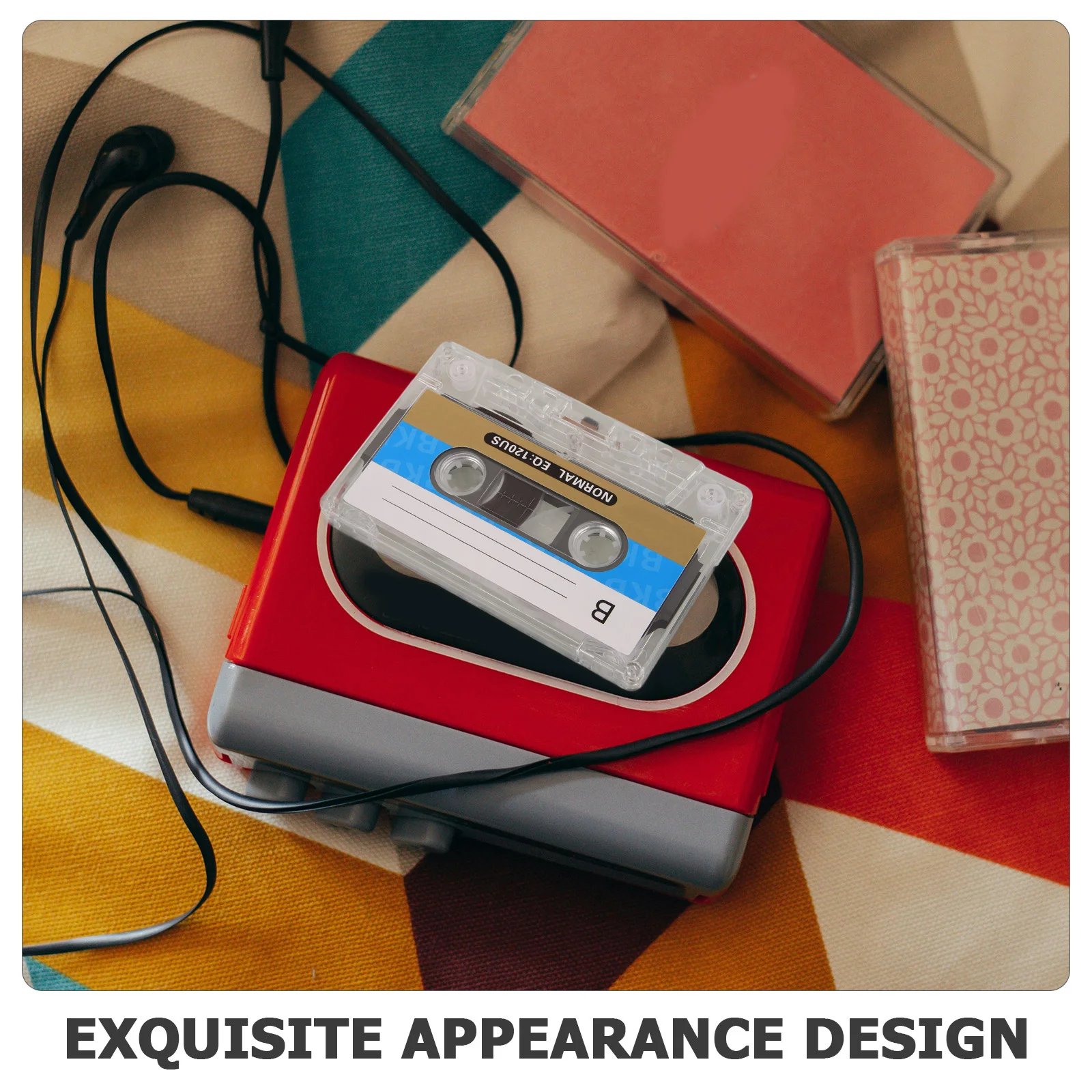 

4Pcs Blank Cassette Tapes Vintage Audio Recording Media for Voice Lectures Teaching DIY Craft Decor Blank Audio Tape